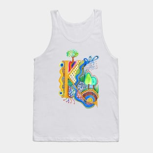 K - an illuminated letter Tank Top